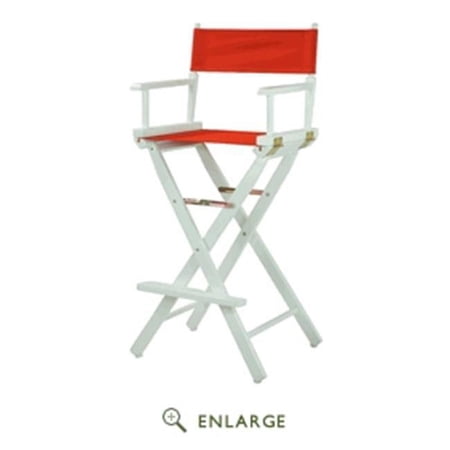 Casual Home 230-02-021-11 30 in. Directors Chair Black Frame with Red Canvas