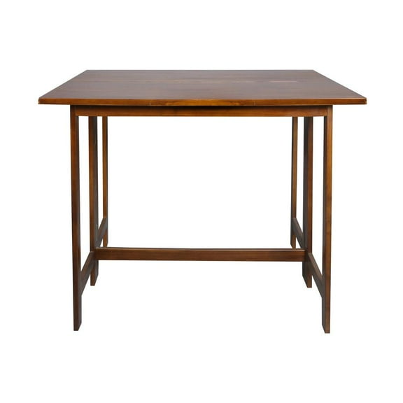 Casual Home 28 Inches Folding Dining Table, Warm Brown