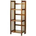 thumbnail image 1 of Casual Home 3 Shelf 14 Inch Folding Office Wood Furniture Bookcase, Honey Oak, 1 of 11