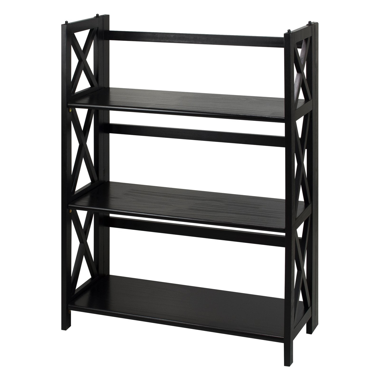 Casual Home 30132 Montego 3Shelf Folding Bookcase, Black