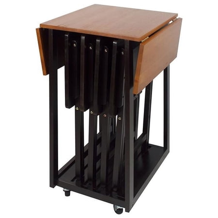 Casual Home Drop Leaf Table with TV Tray