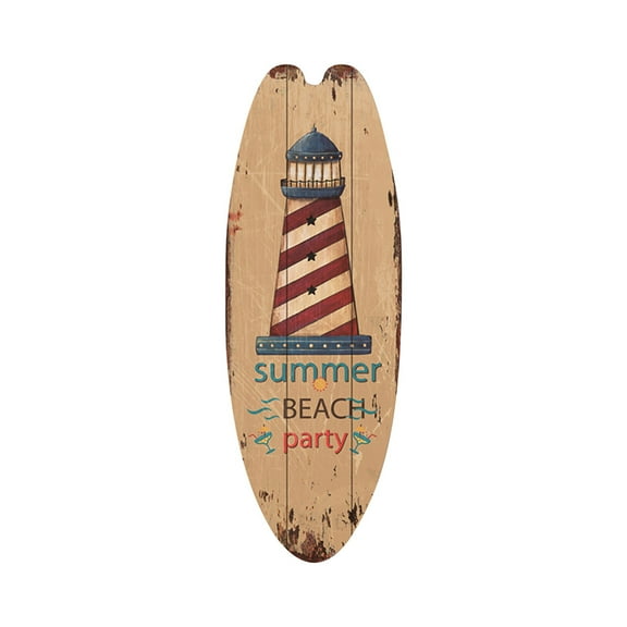 Casual Home Decor Vintage Wooden Sign Surfboard Wooden Sign Beach Style Hanging, Decorative Wall Sign, Home Decor,Wood Sign Ornament