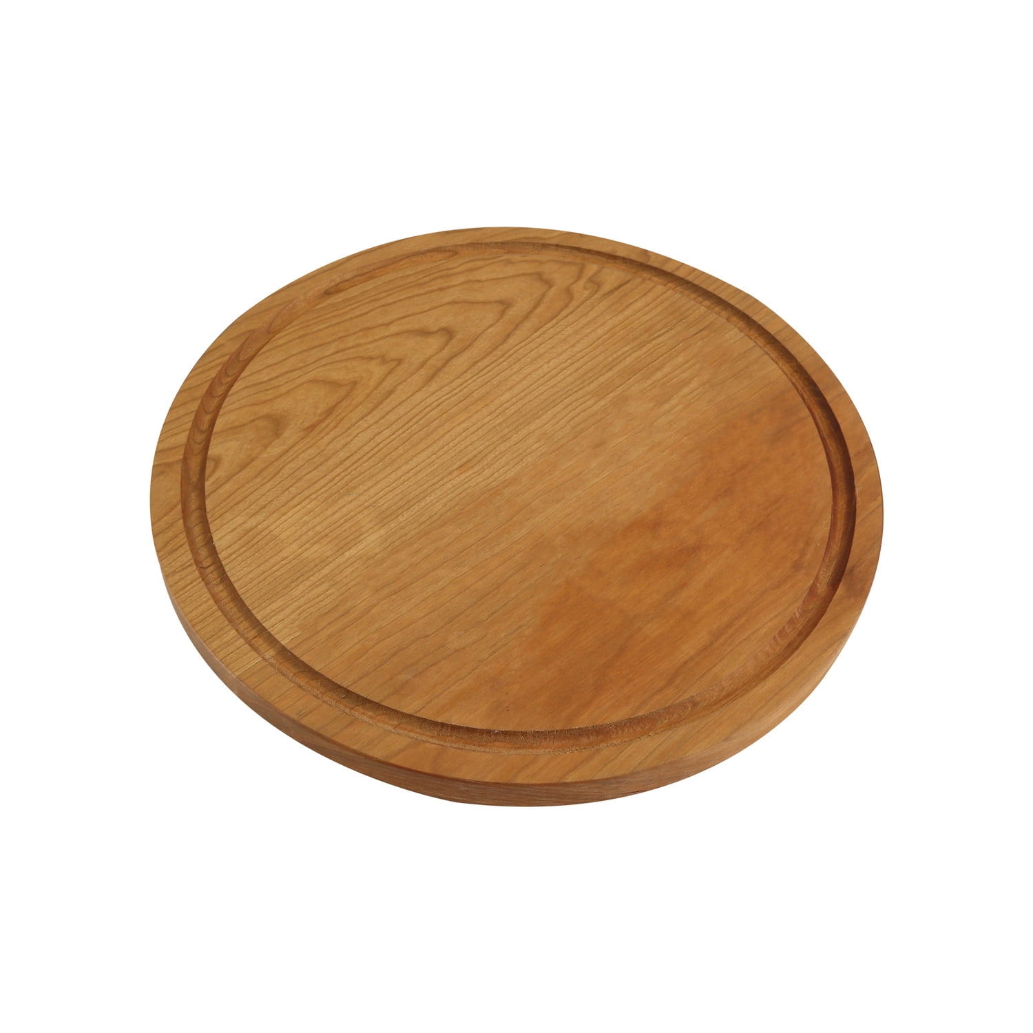 Round Cherry Wood Cutting Board with Handle