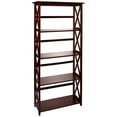 thumbnail image 1 of Casual Home Montego Shelf Bookcase-Color:Walnut,Size:5-Shelf, 1 of 26