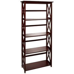 Casual Home Montego Shelf Bookcase-Color:Walnut,Size:5-Shelf