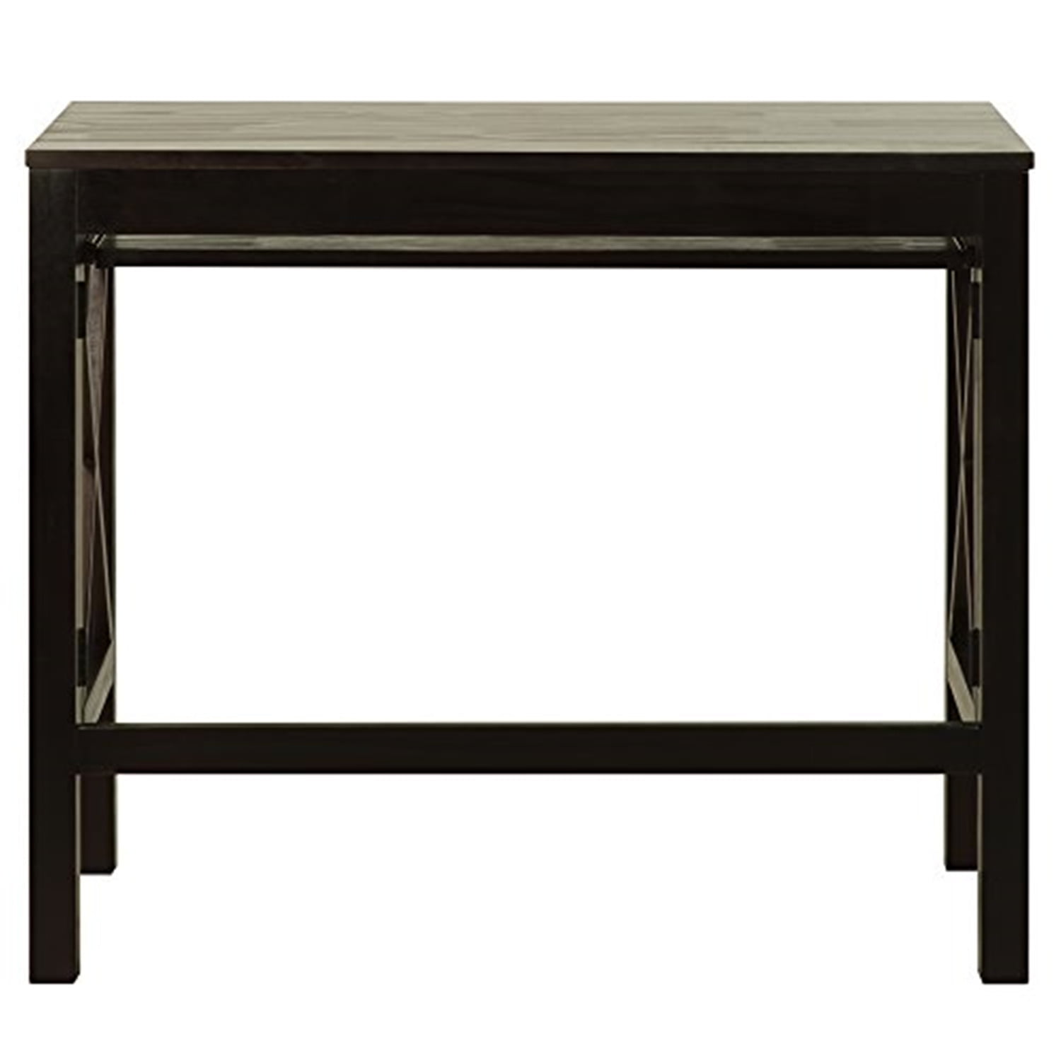 Montego Espresso Foldable Desk with Slide-Out Keyboard Tray