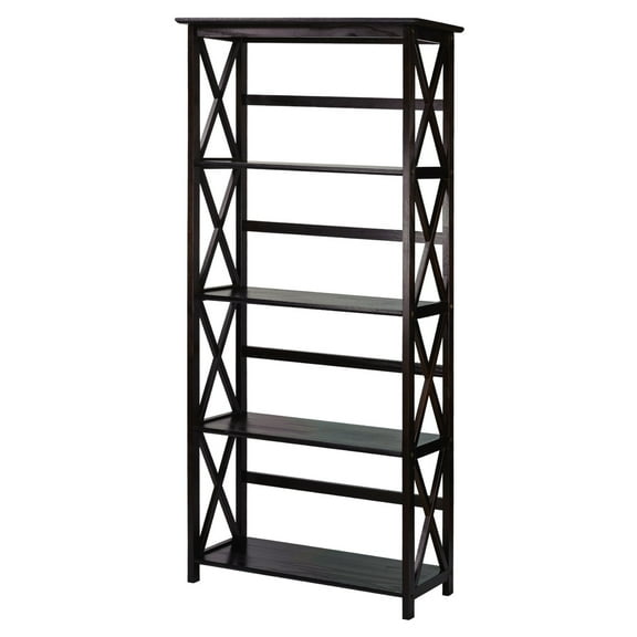 Casual Home Montego Shelf Bookcase-Color:Espresso,Size:5-Shelf