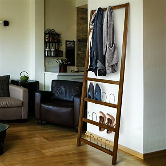 Casual Home Studio Leaning Coat and Shoe Rack