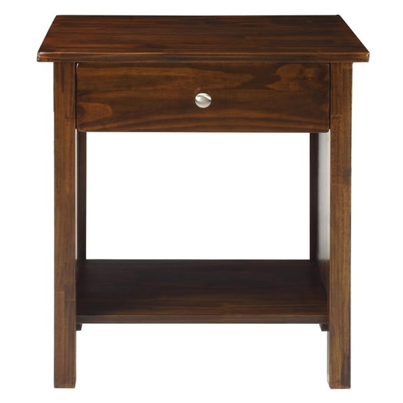 Casual Home Vanderbilt Nightstand with USB Port, Warm Brown