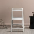 thumbnail image 1 of Casual Home Wooden Folding Chairs 2-Pcs Set - White, 1 of 4