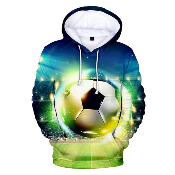 Casual Hooded Fashion Print Soccer Hoodie For Men Women Unisex Sweatshirt Tracksuits Casual Hot Football Boys Girls Pullovers