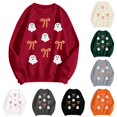 thumbnail image 1 of Casual Hooded Pullover Sweatshirt for Women Soft Lined Long Sleeve Large Pocket Relaxed Fall Top, 1 of 4