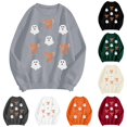 thumbnail image 1 of Casual Hooded Pullover Sweatshirt for Women Soft Lined Long Sleeve Large Pocket Relaxed Fall Top, 1 of 4