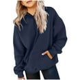thumbnail image 1 of Casual Hoodies for Girls & Boys Size 4-14 Fleece Lined Pullover Sweatshirts Teens Basic Solid Color Long Sleeve Warm Athletic Workout Hooded Tops, 1 of 5