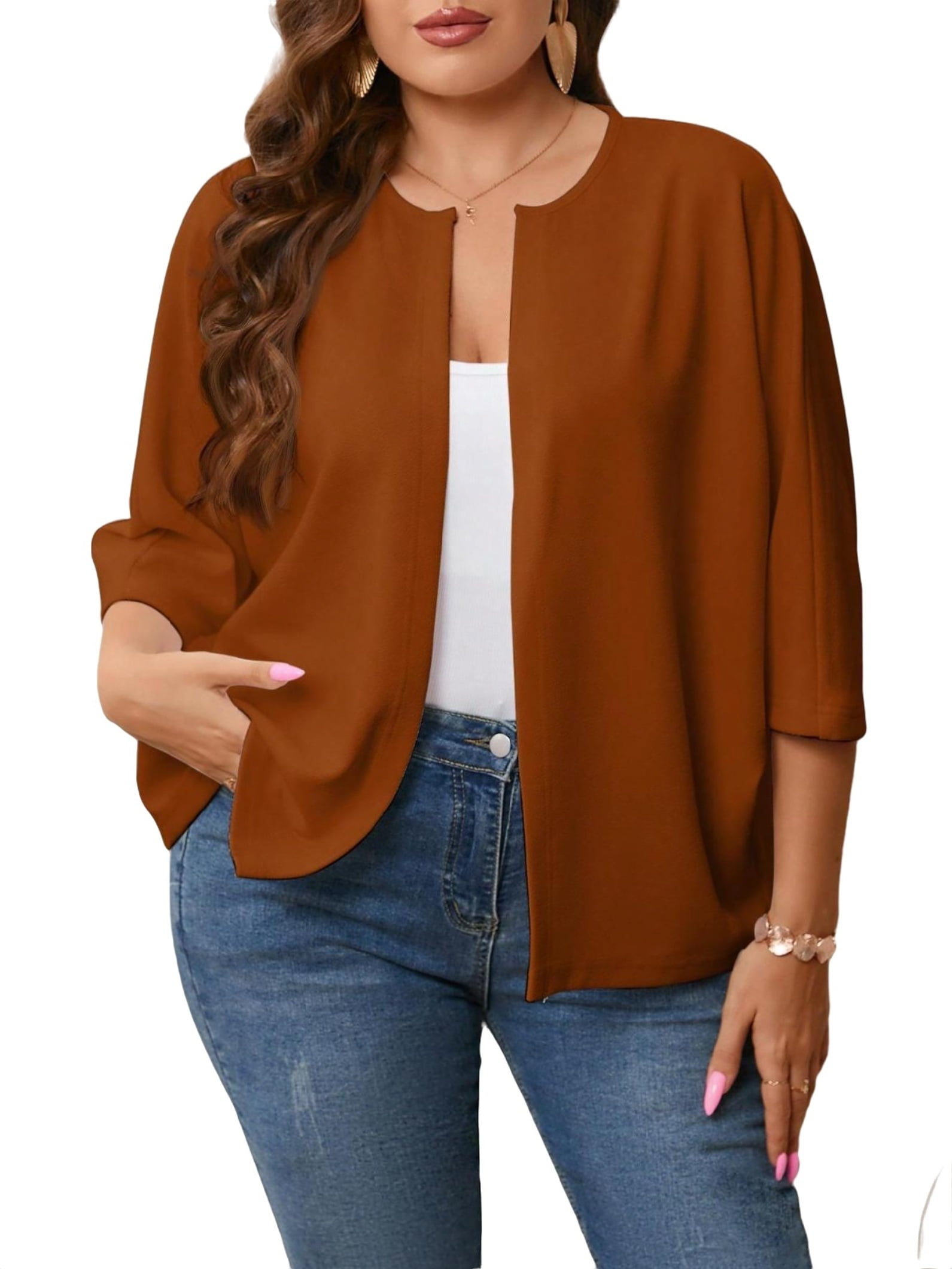 Plus size casual jackets hot sale