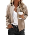 thumbnail image 1 of Casual Jacket for Women Lightweight Womens Spring Outfits Cute Floral Bomber Jackets Short Summer Outerwear for Womens Trendy   Stand Collar Long Sleeve Zip Up Top Work Clothes, 1 of 6