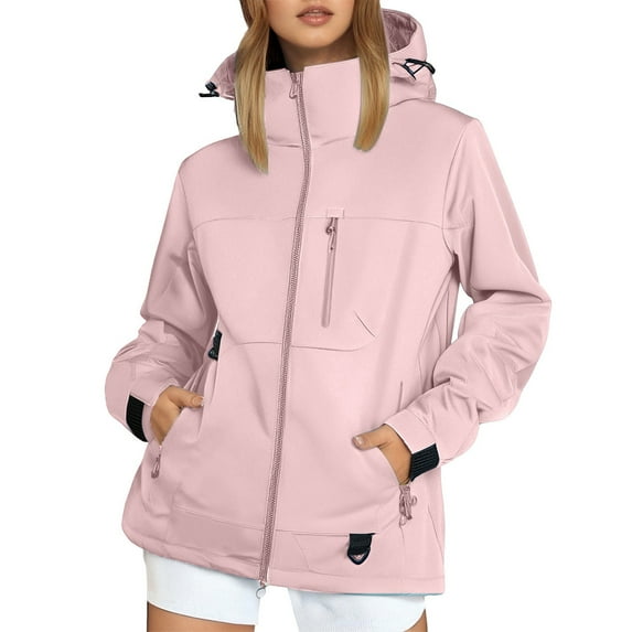 Casual Jackets For Women Stylish And Functional Windproof Insulated Jacket For Couples Lightweight Layering For Outdoor Activities,Pink,XXXL