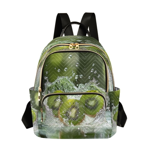 Casual Kiwi Splashing in Water Backpack for School,College and Travel, Water Resistant Bookbag,