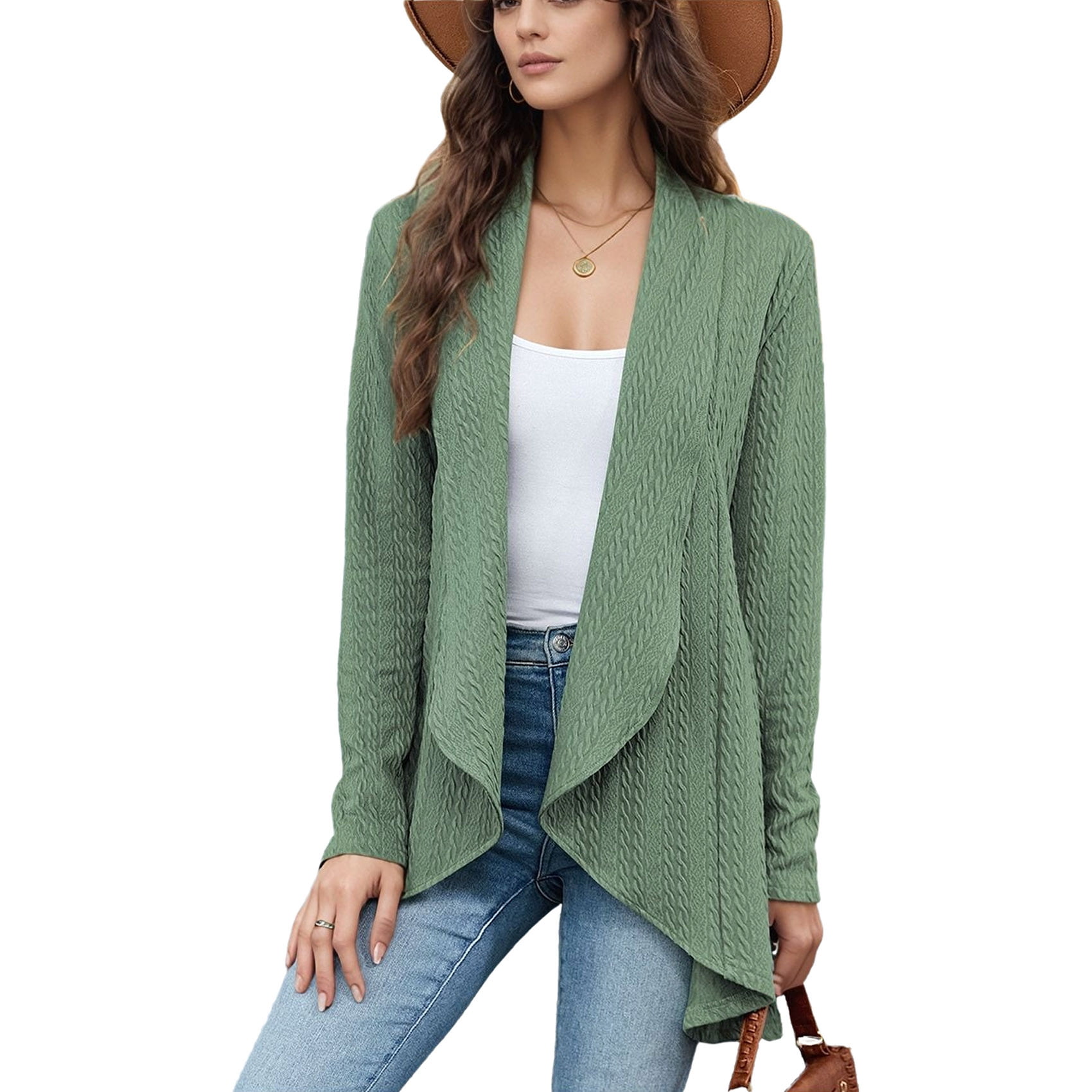 Gray Green Cardigan main image 1