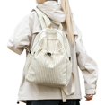 thumbnail image 1 of Casual Large Capacity Backpack Backpack Checkered Nylon Daypack with Multi Compartments Ergonomic Shoulder Strap for Travel, Hiking, Work and Daily Use 2026 Back to School(White,30X13X35CM), 1 of 4