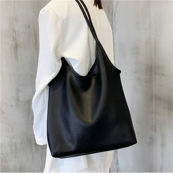 Casual Large Capacity Totes Designer Women Handbags and Purses Luxury PU Leather Female Shoulder Bags Lady hobos bags Big coffee