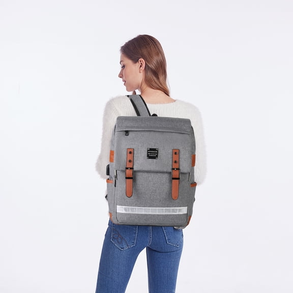 Casual Large-capacity Backpack Student Computer School Bag,Blue