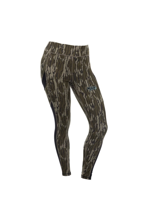 DSG Outerwear Women's Casual Camo Leggings Mossy Oak Bottomland LARGE