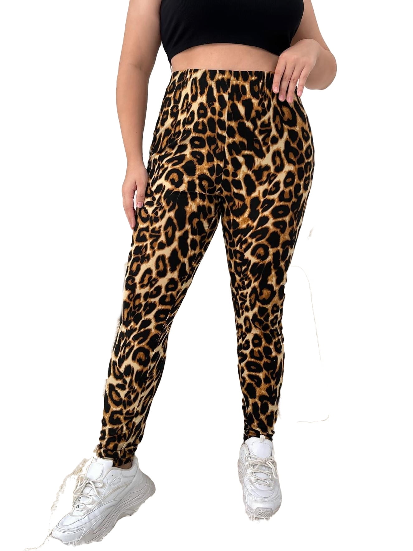 Calça animal print store plus size