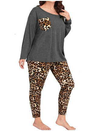 Women Pajama Pants Lounge Pants Long Stretch Comfy Sleepwear Leopard Print  Cheetah Jaguar Pink Heart at  Women's Clothing store
