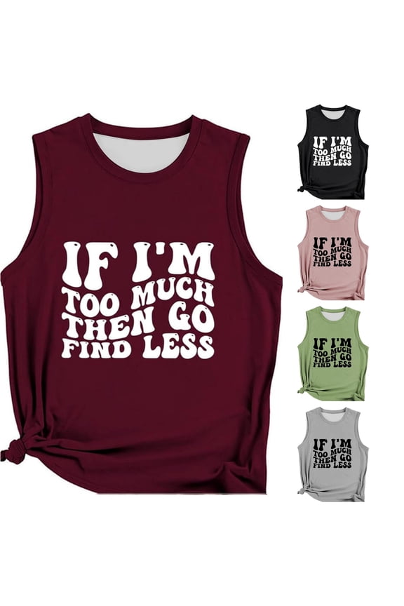 Casual Letter Graphic Sleeveless Tank Top for Daily Wear and Layering for Spring Summer Wardrobe