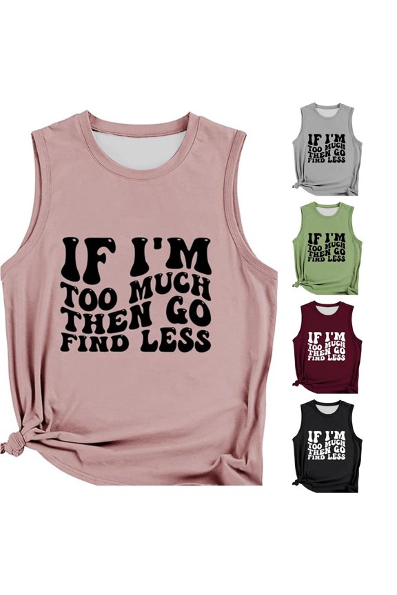 Casual Letter Graphic Sleeveless Tank Top for Daily Wear and Layering for Spring Summer Wardrobe