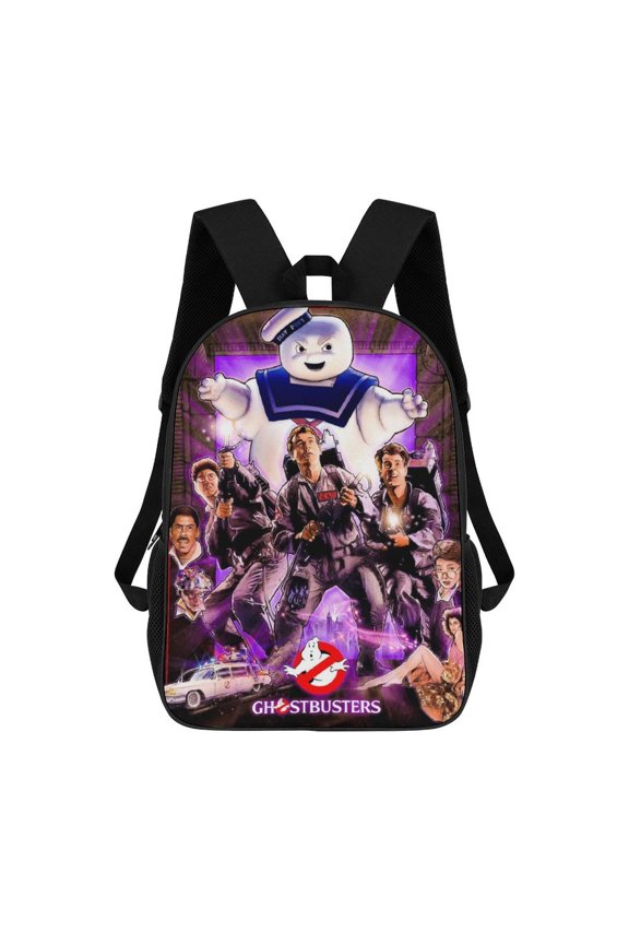 Casual Lightweight Book Bag Ghost-busters Backpack Travel Knapsack Lightweight 17 Inch Daypack Travel Outdoor