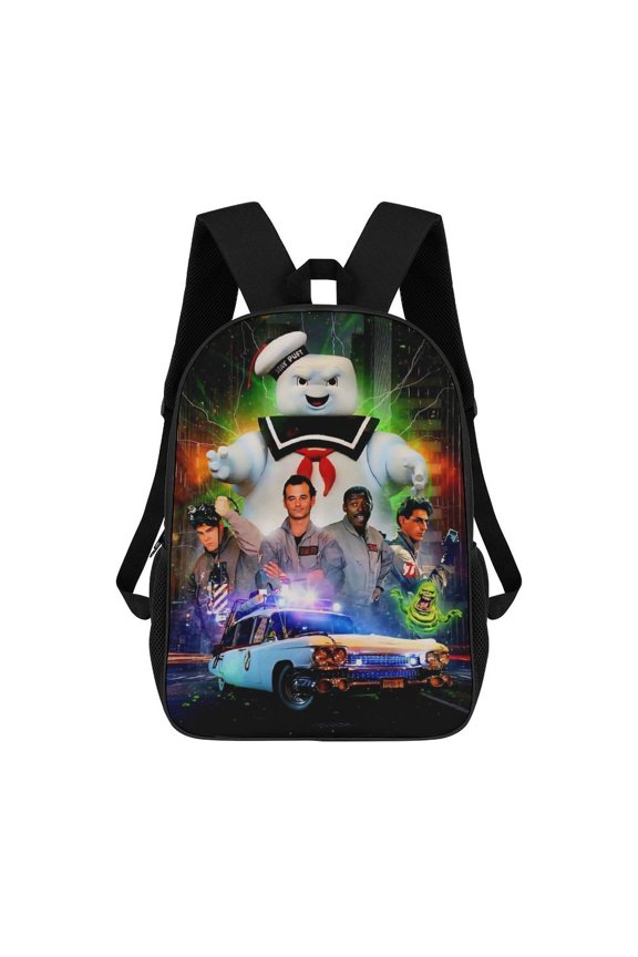 Casual Lightweight Book Bag Ghost-busters Backpack Travel Knapsack Lightweight 17 Inch Daypack Travel Outdoor