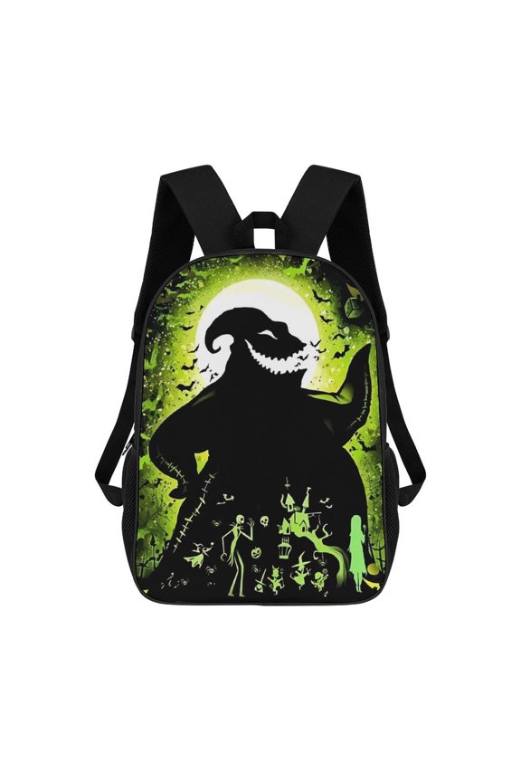 Casual Lightweight Book Bag Oogie Boogie Backpack Travel Knapsack Lightweight 17 Inch Daypack Travel Outdoor