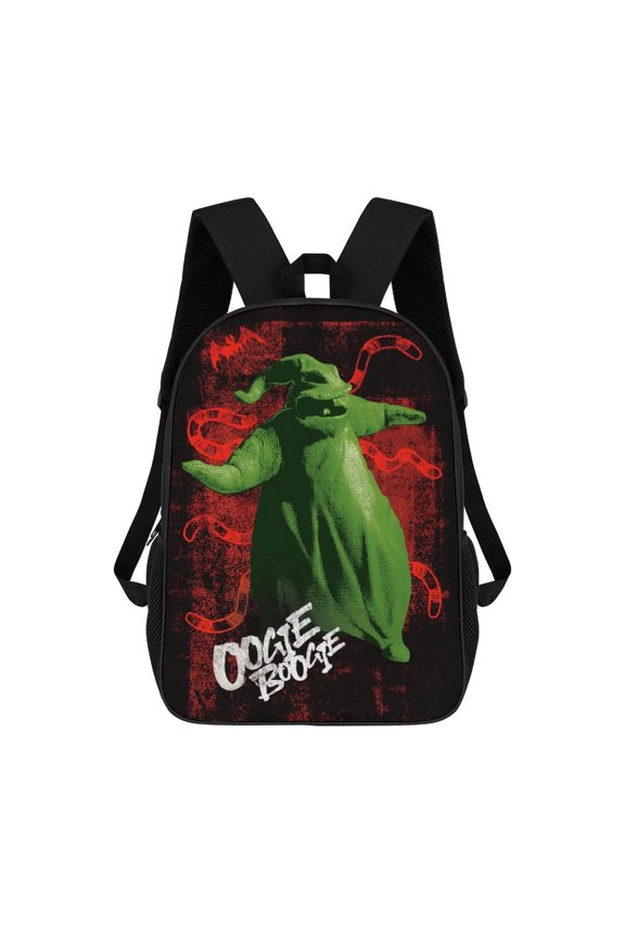 Casual Lightweight Book Bag Oogie Boogie Backpack Travel Knapsack Lightweight 17 Inch Daypack Travel Outdoor