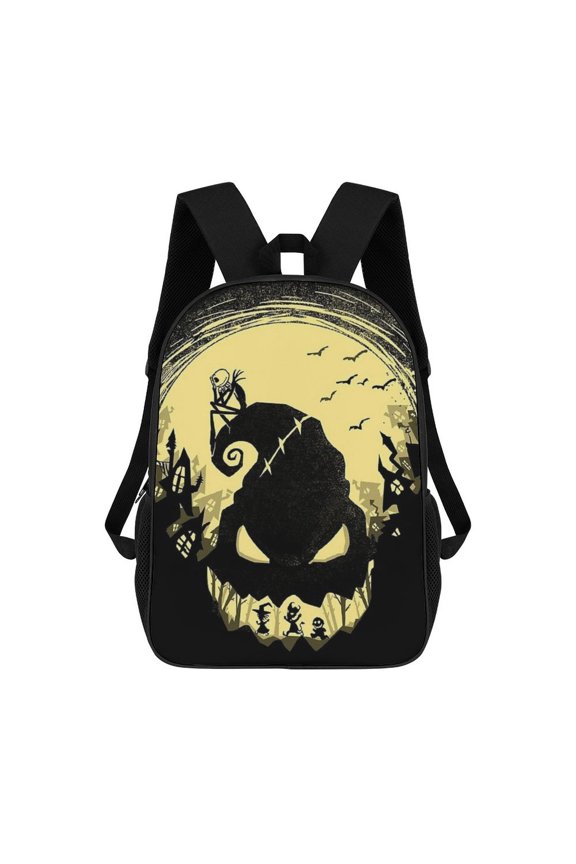 Casual Lightweight Book Bag Oogie Boogie Backpack Travel Knapsack Lightweight 17 Inch Daypack Travel Outdoor
