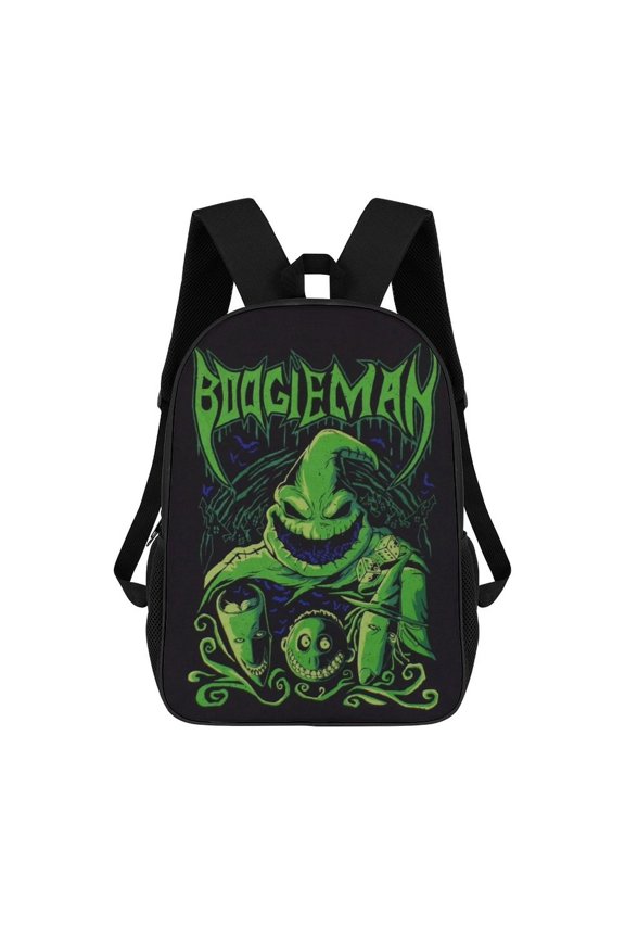 Casual Lightweight Book Bag Oogie Boogie Backpack Travel Knapsack Lightweight 17 Inch Daypack Travel Outdoor