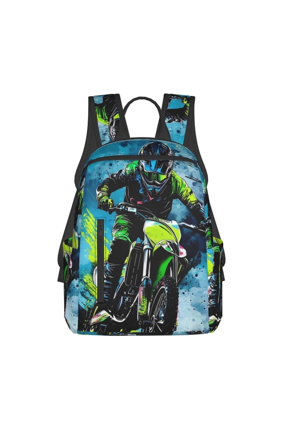 Casual Lightweight Motorcycle Bag, Dirt Bike Backpack Travel Knapsack Lightweight Daypack
