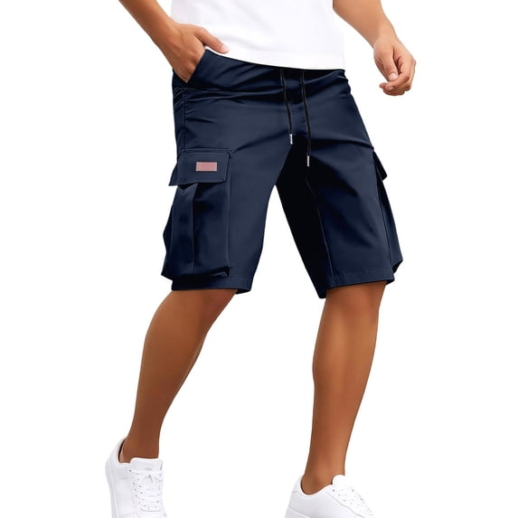 Casual Lightweight Solid Blend Shorts For With Relaxed Fit And Practical Pockets Breathable Everyday Wear