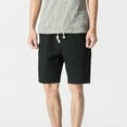thumbnail image 1 of Casual Linen Shorts for Mens 7 inch Stretch Classic Fit Summer Beach Yoga Shorts with Drawstring and Pockets, 1 of 4