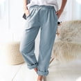 thumbnail image 1 of Casual Long Pants For Everyday Wear Lightweight And Comfortable For Summer Styling Versatile Pairing With Short Sleeves Machine And Hand Wash Friendly Pants for Women Work Casual Womens Pant Suits, 1 of 5