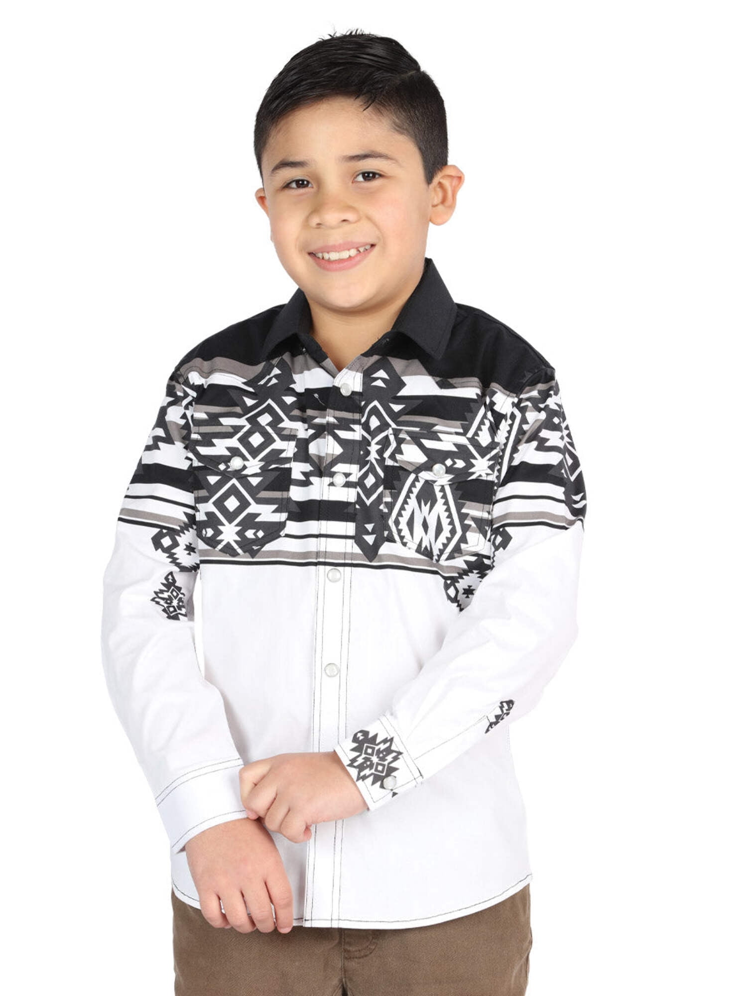 El General Black Casual Long-Sleeve Shirt 44593