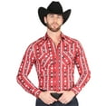 thumbnail image 1 of Casual Long-Sleeve Shirt by El General Red 44401, 1 of 1