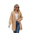 thumbnail image 1 of Casual Longline Cardigan for Women Fall Loose Open Front Long Sleeve Outerwear, 1 of 5