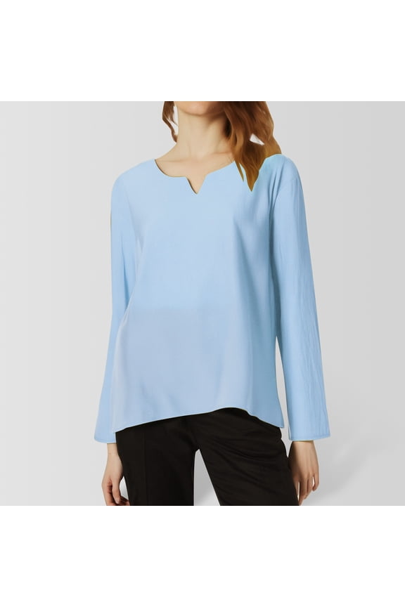 A Casual Loose And Fashionable And Linen Long Sleeved V Neck Solid Color Top Cool Long Sleeve Shirts for Women Womens Shirts Summer Women Inner Shirt Long Sleeve Layering Top V Neck T Shirts for Women