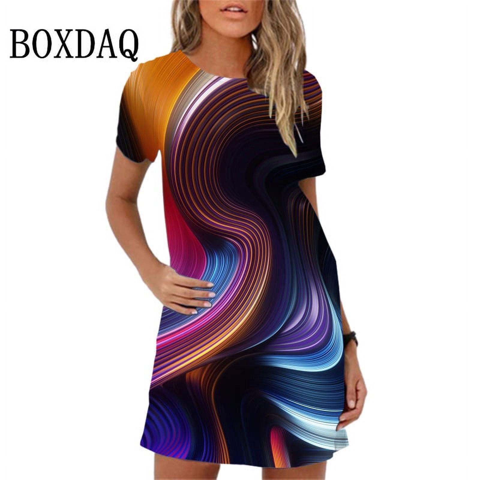 Stylish slight stretch sequins letter printing loose mini dress main image 1