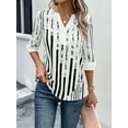 Casual Loose Striped Shirts For Women 2024 Summer Vintage Women's