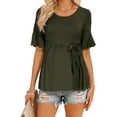thumbnail image 1 of Casual Maternity Tops for Women Short Sleeve Maternity Clothes Pregnancy Shirts, 1 of 7