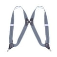 thumbnail image 1 of Casual Men Suspenders Elastic Hooks Button Y Shaped Adults Back Belt Heavy Duty Gray, 1 of 8