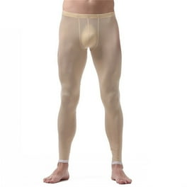 JIKNTTR Men's Thermal Underwear Bottom Long Johns Pants Base Layer